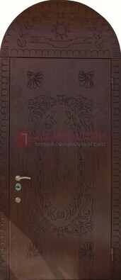 Железная арочная дверь с рисунком ДА-1 для аптеки в Краснодаре