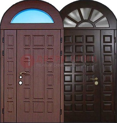 Стальная арочная дверь ДА-8 для административного здания в Краснодаре