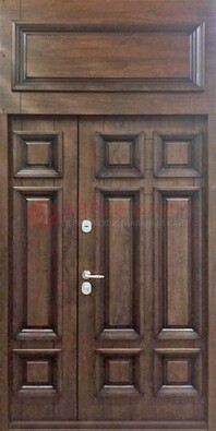 Классическая входная дверь с верхней фрамугой ДФГ-15 в Краснодаре
