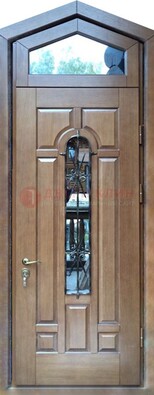 Железная дверь Винорит с фрамугой для частного дома ДФГ-34 в Краснодаре