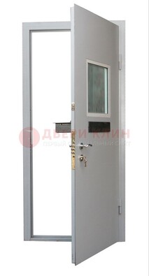 Белая металлическая дверь в кассу ДКС-1 в Краснодаре