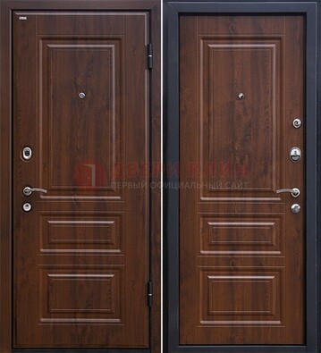 Темная металлическая дверь с МДФ ДМ-140 в Краснодаре