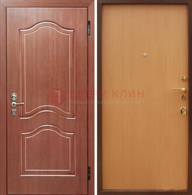 Входная дверь отделанная МДФ и ламинатом внутри ДМ-159 в Краснодаре