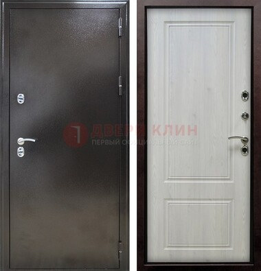 Коричневая железная дверь с МДФ ДМ-170 в Талдоме