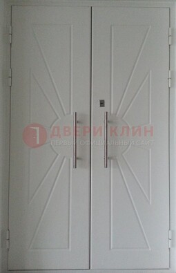 Парадная двухстворчатая дверь с фрезерованным МДФ ДПР-14 в Краснодаре