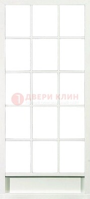 Железная решетчатая дверь в белом цвете ДР-10 в Краснодаре