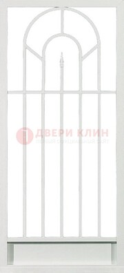 Стальная решетчатая дверь в белом цвете с пикой ДР-11 в Краснодаре