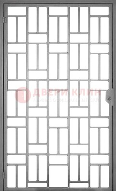 Металлическая решетчатая дверь в сером цвете ДР-23 в Краснодаре