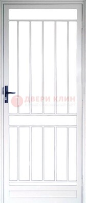 Железная решетчатая дверь белая ДР-32 в Краснодаре