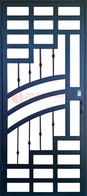 Современная металлическая решетчатая дверь ДР-38 в Краснодаре
