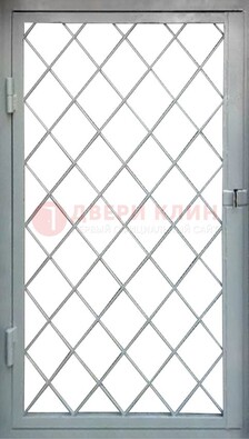 Серая стальная решетчатая дверь ДР-3 в Краснодаре