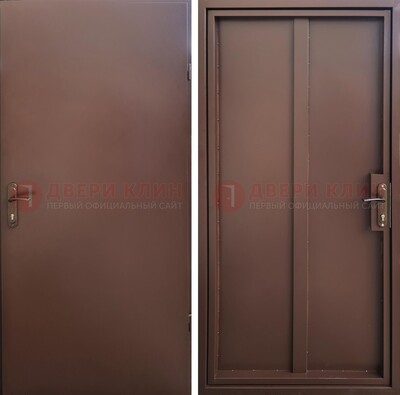 Техническая дверь с порошковым покрытием медный антик с двух сторон ДП-253 в Краснодаре