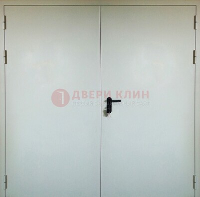 Белая металлическая техническая дверь ДТ-8 в Саранске