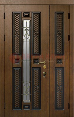 Полуторная входная дверь с виноритом ДВТ-169 в Краснодаре