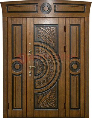 Парадная входная дверь с виноритом и узором ДВТ-194 в Краснодаре