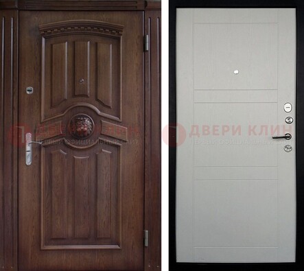 Темная входная дверь с виноритом ДВТ-216 в Краснодаре