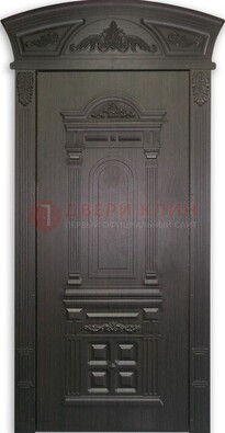 Черная стальная дверь с виноритом ДВТ-31 в Краснодаре