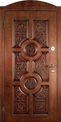 Коричневая входная дверь с виноритом ДВТ-41 в Краснодаре