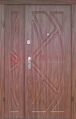 Железная тамбурная полуторная дверь с МДФ ПЛ-7 в Краснодаре